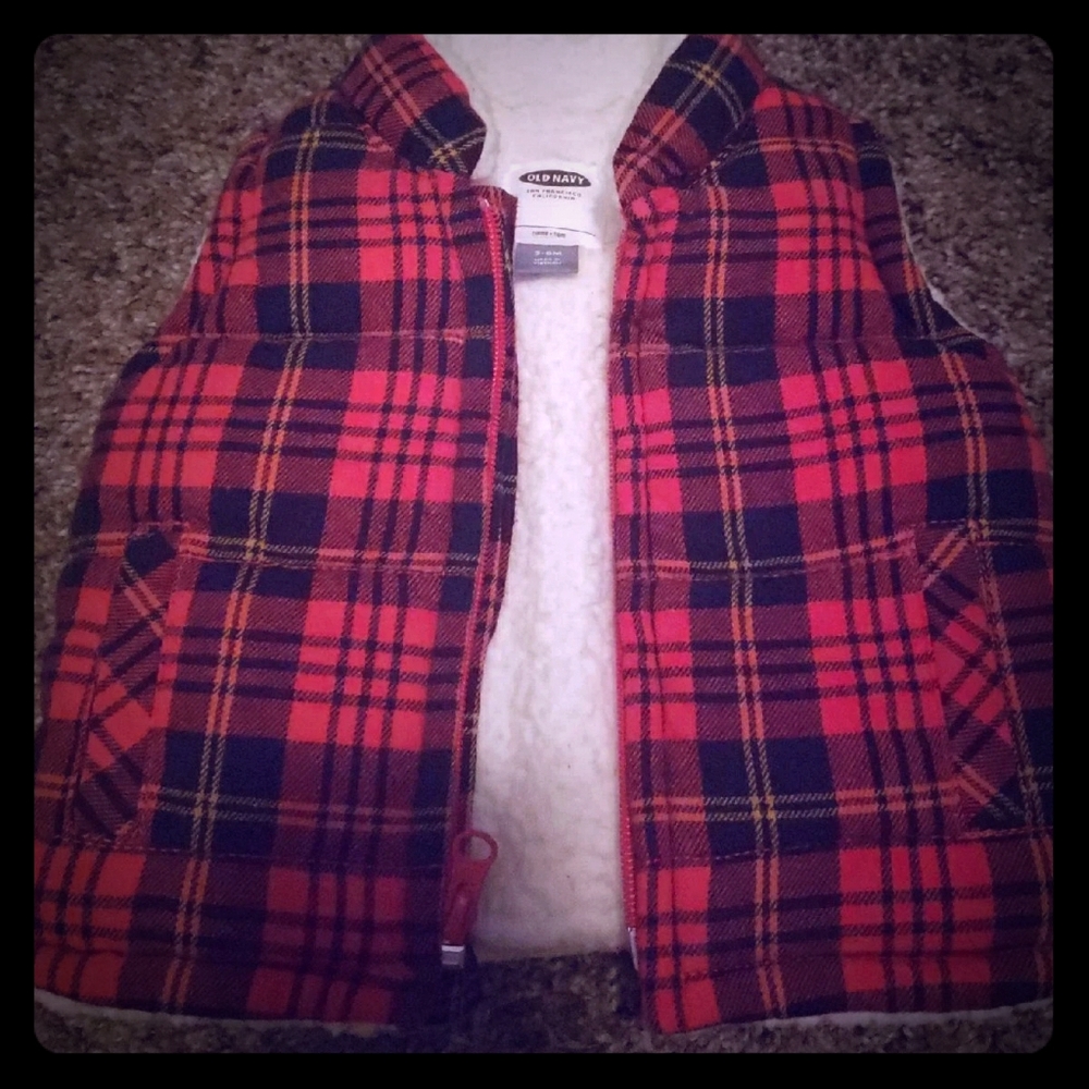 3-6 mo neutral Old Navy vest